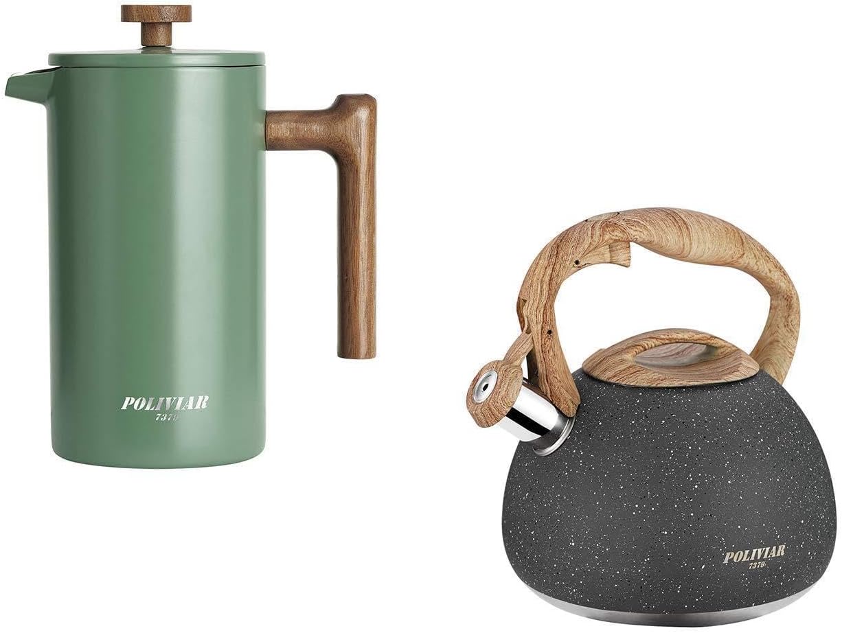 Good Coffee Tea - POLIVIAR 34 oz French Press Coffee