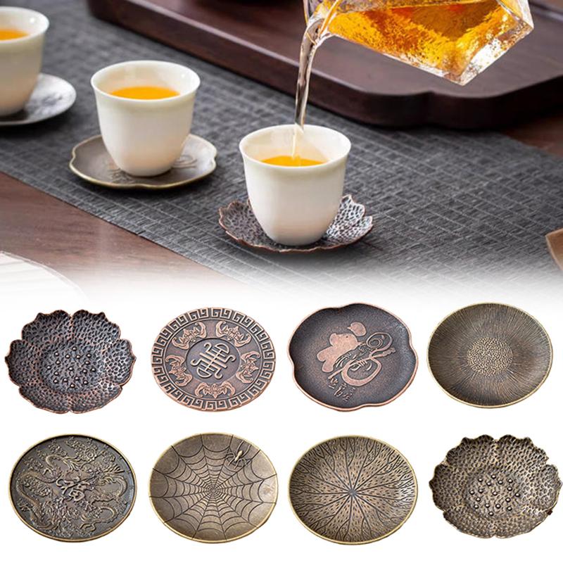 Coffee Tea Uses - Alloy Coasters Retro Zen Kung Fu