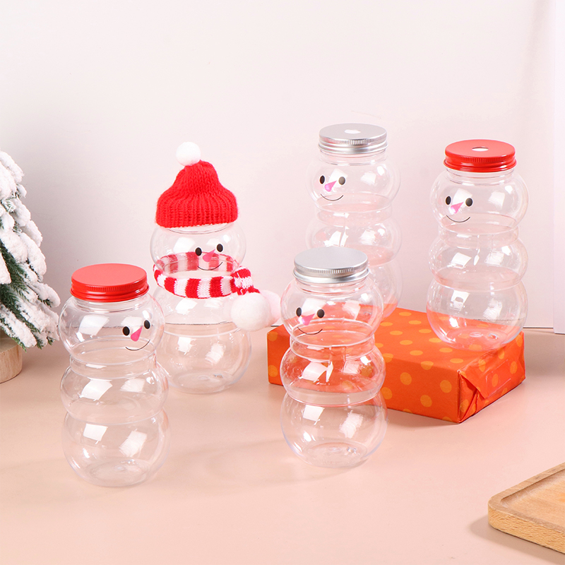 Coffee Tea Uses - Christmas Themed 500ML Snowman Water Bottles;