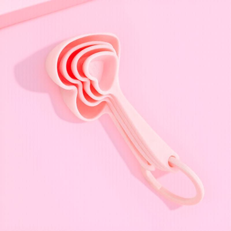 Coffee Tea Spoon - Heart Shape Plastic Spoon Set Premium