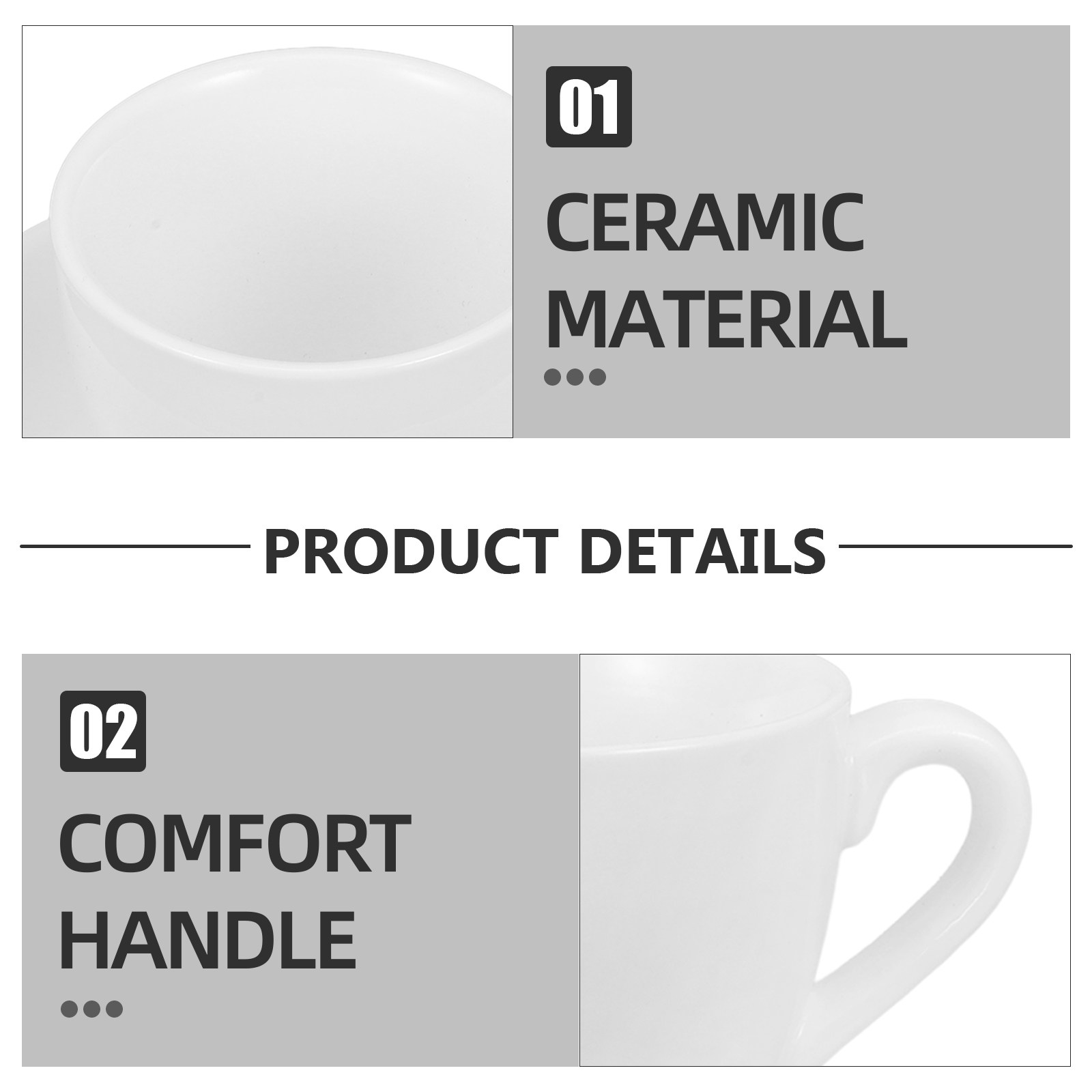 1Set Simple Coffee Cup Set wit - Water Tea And Coffee ulasan dan harga