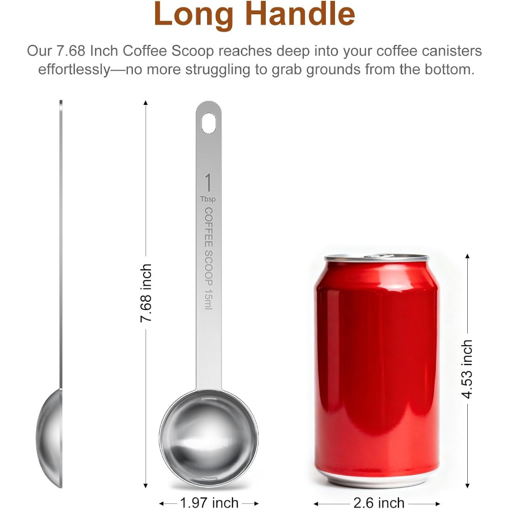 Stainless Steel Long Handle Co - Coffee Tea Spoon ulasan dan harga