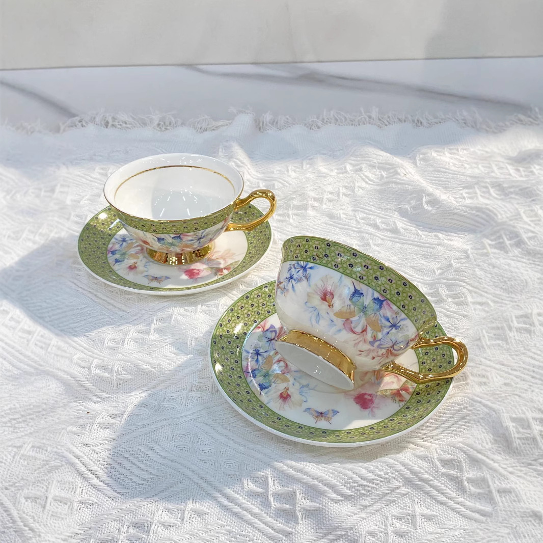 Classical Porcelain Cup&saucer - Water Tea And Coffee ulasan dan harga
