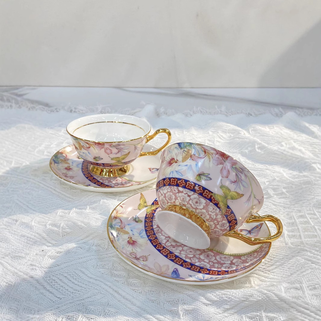 Classical Porcelain Cup&saucer - Water Tea And Coffee ulasan dan harga