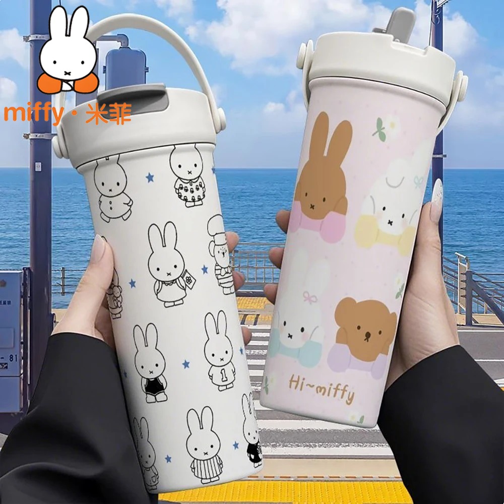 Miffy Rabbit Handheld Thermos  - Good Coffee Tea ulasan dan harga