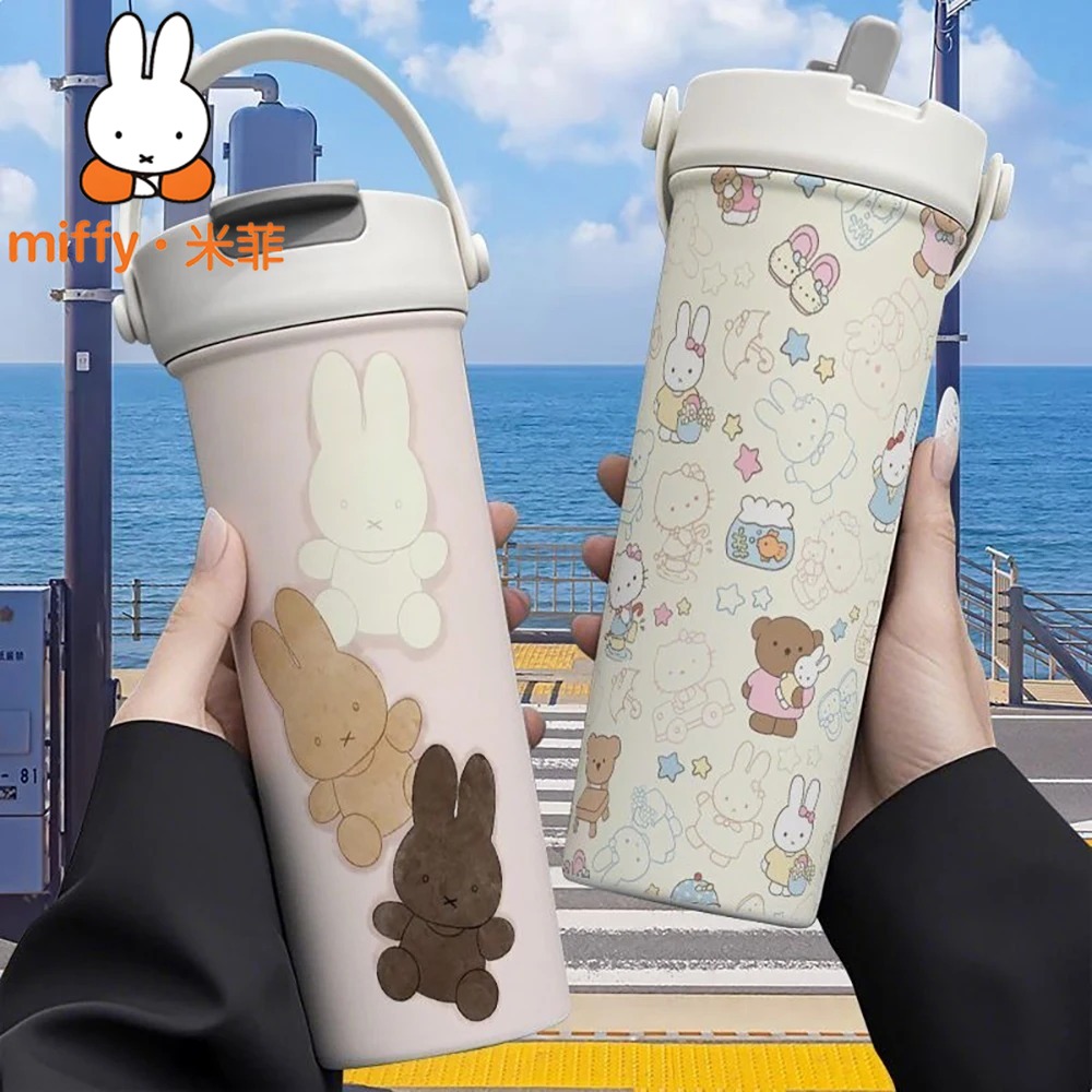 Miffy Rabbit Handheld Thermos  - Good Coffee Tea ulasan dan harga