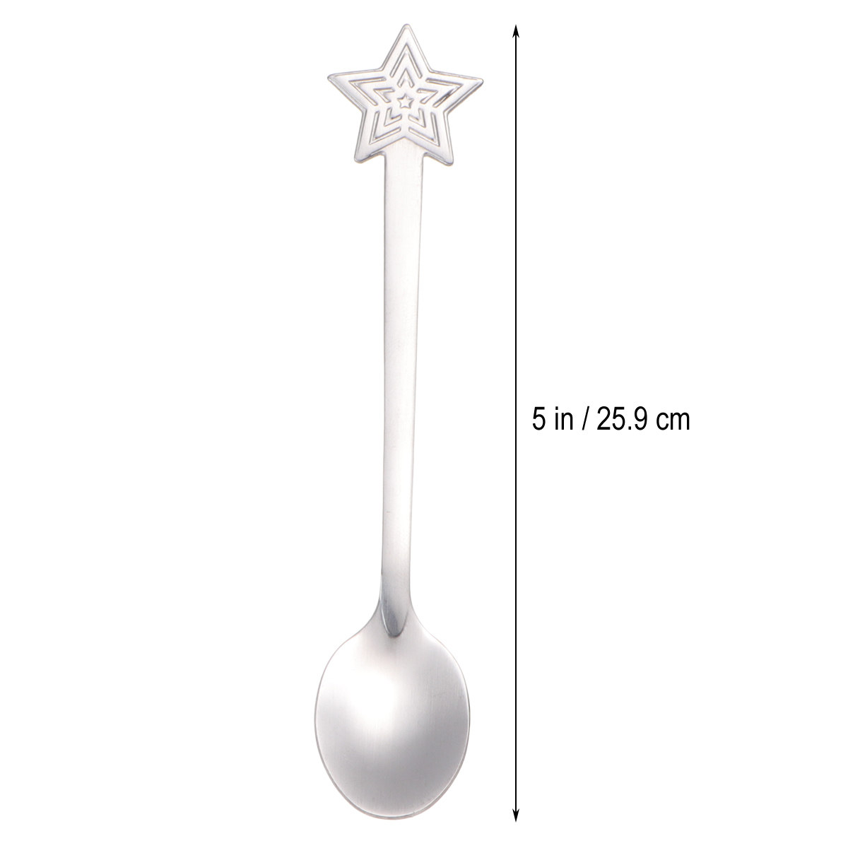 5Pcs Stainless Steel Christmas - Coffee Tea Spoon ulasan dan harga