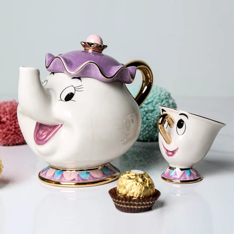 Disney Teapot Cute Cartoon Bea - Good Coffee Tea ulasan dan harga