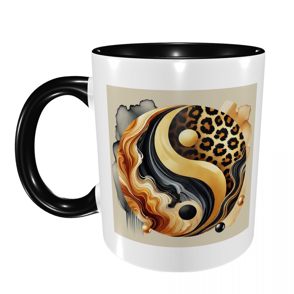 Leopard Yin Yang Luxury Gold M - Coffee Tea Yin Yang ulasan dan harga