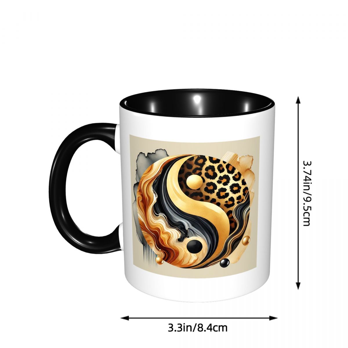 Leopard Yin Yang Luxury Gold M - Coffee Tea Yin Yang ulasan dan harga