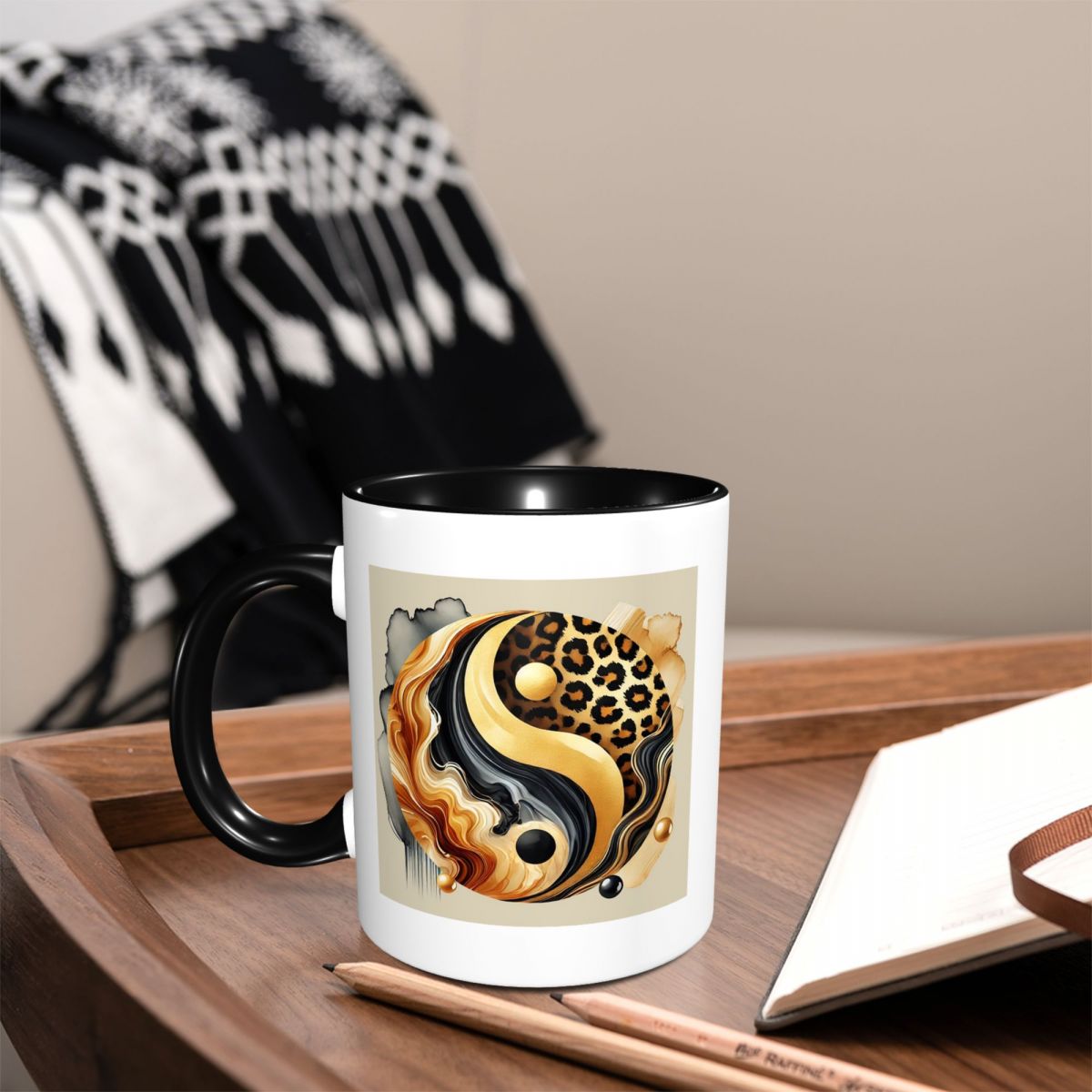 Leopard Yin Yang Luxury Gold M - Coffee Tea Yin Yang ulasan dan harga