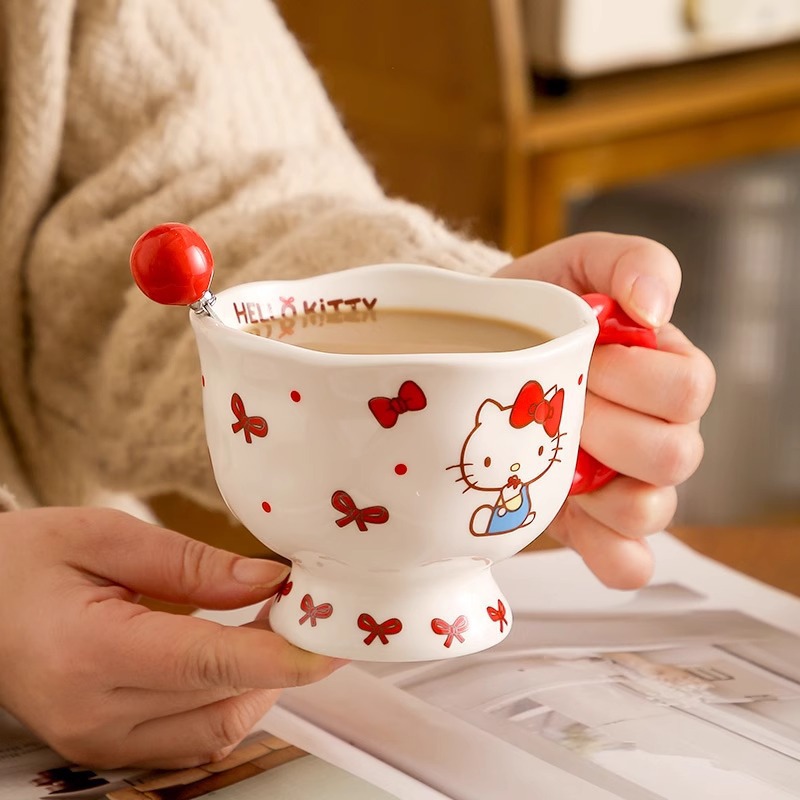 X&W 360ml Sanrio High Footed M - Water Tea And Coffee ulasan dan harga