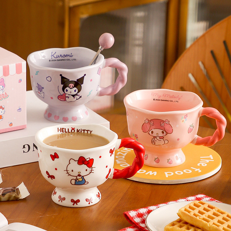 X&W 360ml Sanrio High Footed M - Water Tea And Coffee ulasan dan harga