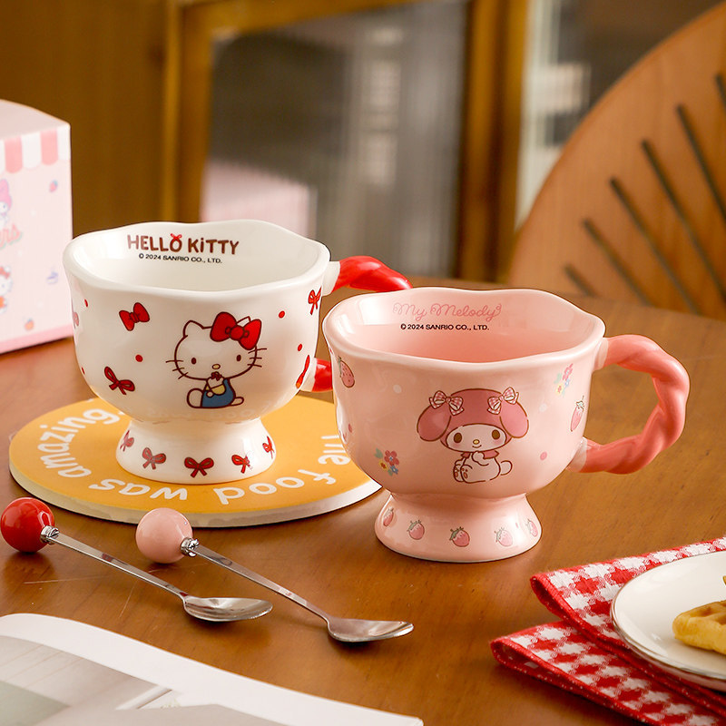 X&W 360ml Sanrio High Footed M - Water Tea And Coffee ulasan dan harga