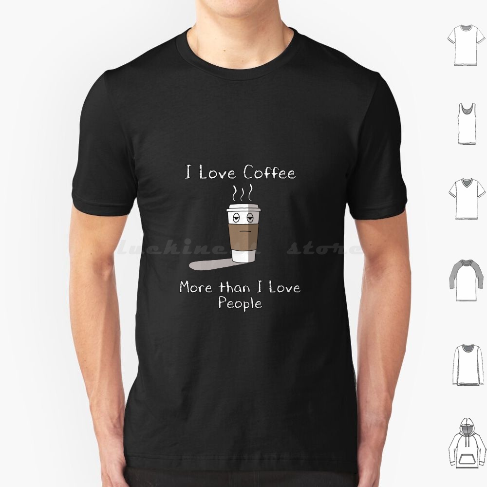 I Love Coffee T Shirt Cotton M - Coffee Tea Quotes Short ulasan dan harga