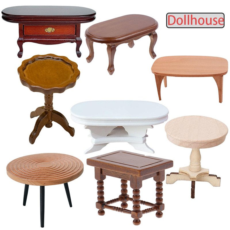 1:12 Dollhouse Miniature Round - Coffee Tea Home ulasan dan harga