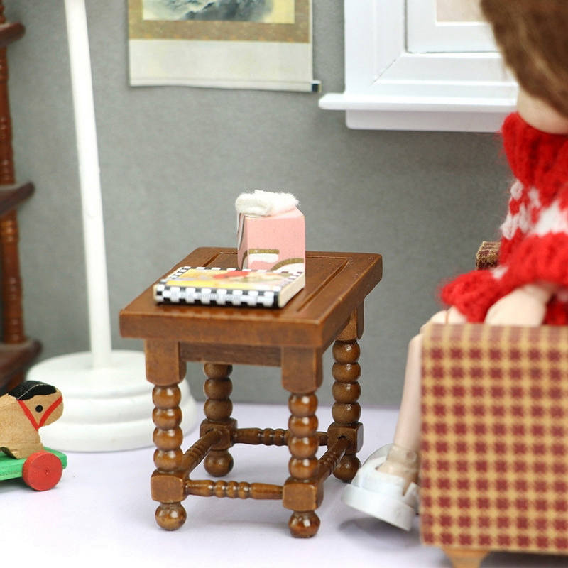 1:12 Dollhouse Miniature Round - Coffee Tea Home ulasan dan harga