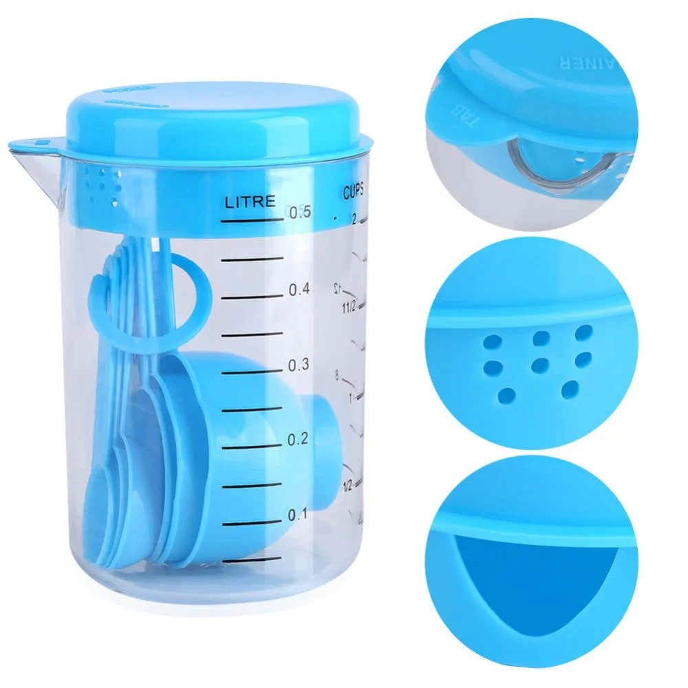 7 Pieces / Set Plastic Measuri - Coffee Tea Spoon ulasan dan harga