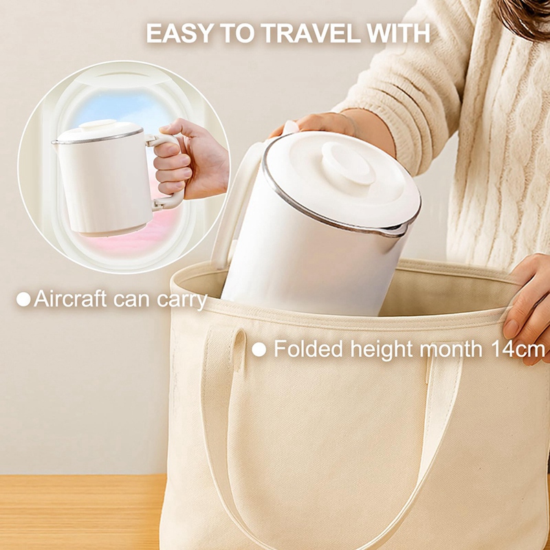 Travel Foldable Electric Kettl - Water Tea And Coffee ulasan dan harga