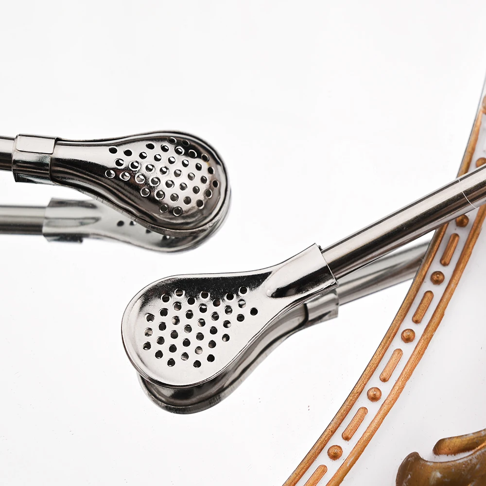 8pcs Filter Tea Straw Spoon Se - Coffee Tea Spoon ulasan dan harga