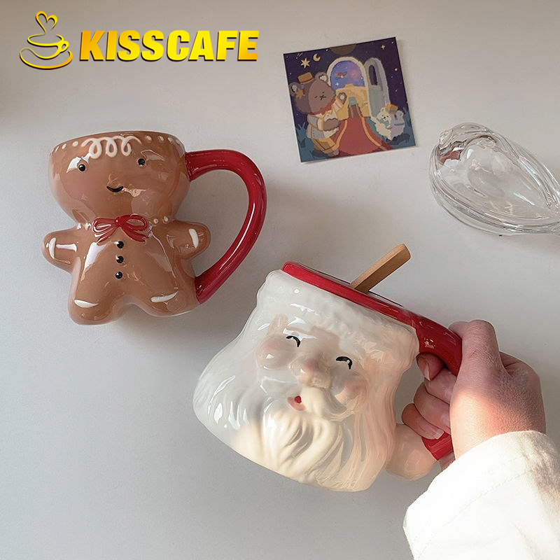 Creative Cute Cartoon Christma - Coffee Tea Friends ulasan dan harga