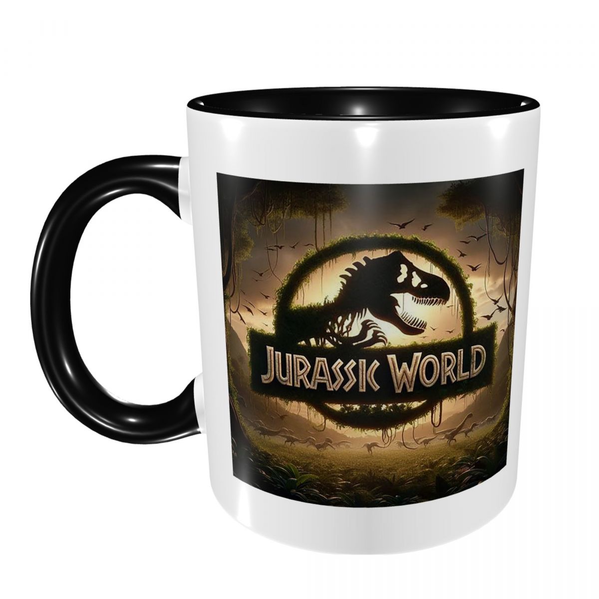 Jurassic World Mug Funny Ceram - Coffee Tea World ulasan dan harga