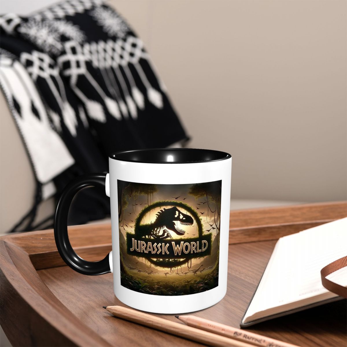 Jurassic World Mug Funny Ceram - Coffee Tea World ulasan dan harga