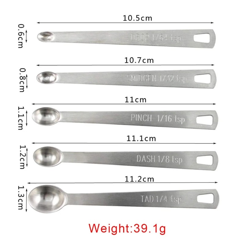5pcs/Set Small Measuring Spoon - Coffee Tea Spoon ulasan dan harga
