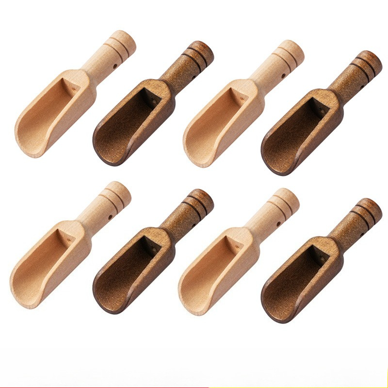 5Pcs Japanese Mini Wooden Spoo - Coffee Tea Spoon ulasan dan harga