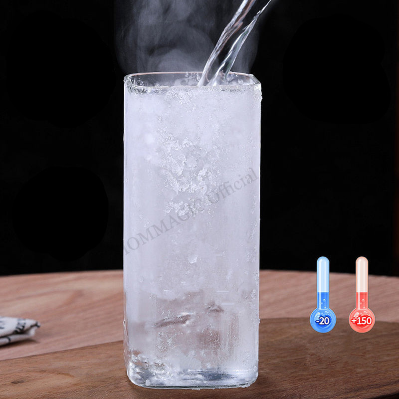 6/4/2/1Pcs Square Glass Cup Co - Water Tea And Coffee ulasan dan harga