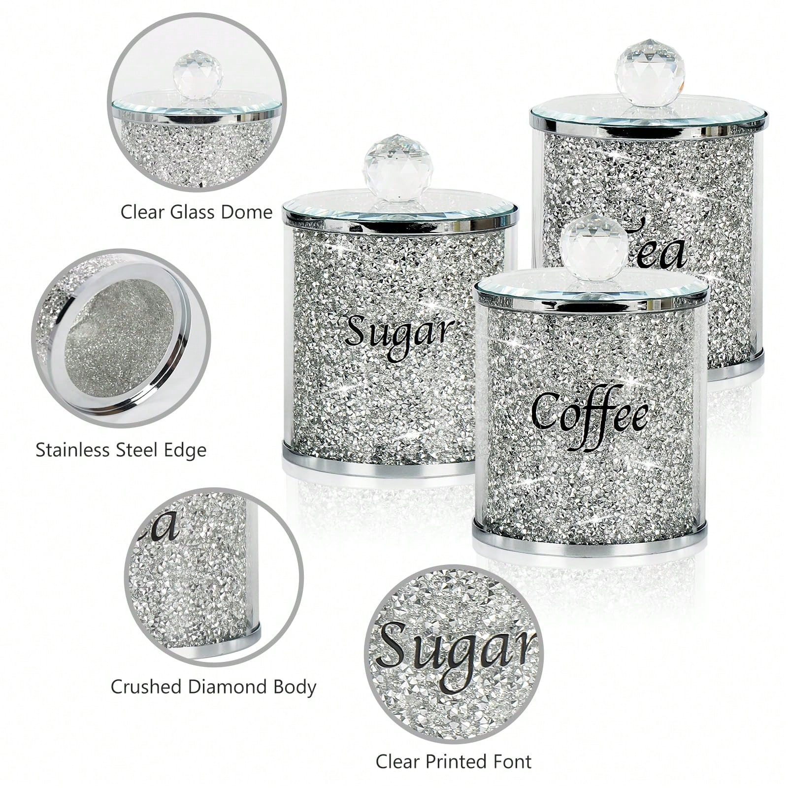 Coffee Sugar Tea Canister Set  - Coffee Tea Gift ulasan dan harga