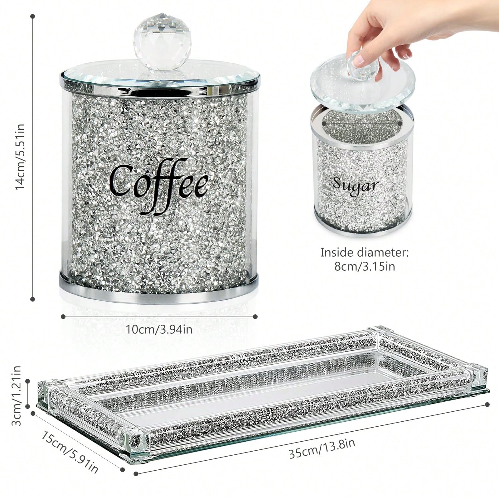 Coffee Sugar Tea Canister Set  - Coffee Tea Gift ulasan dan harga