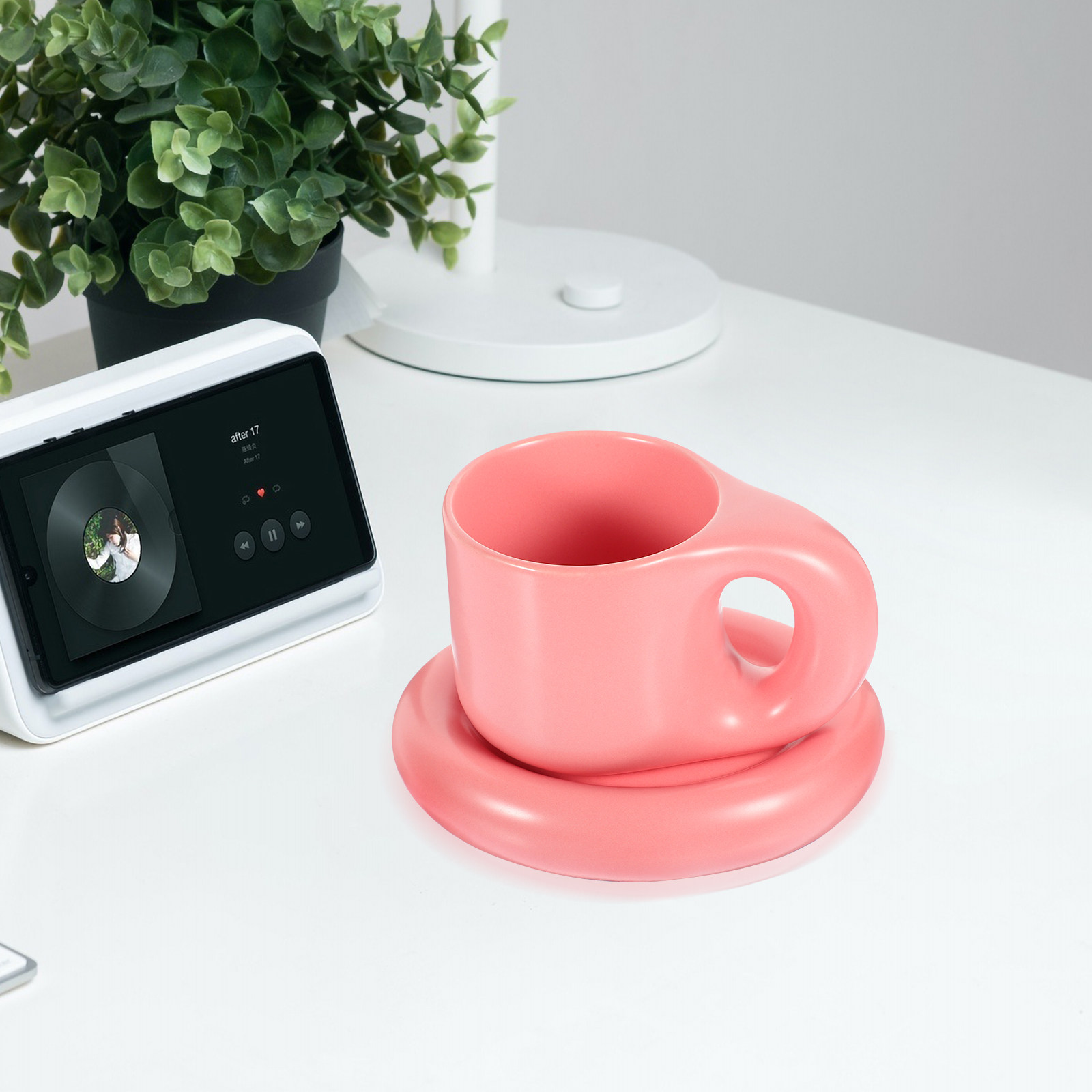 Ceramic Coffee Cup Set with Sa - Coffee Tea Uses ulasan dan harga