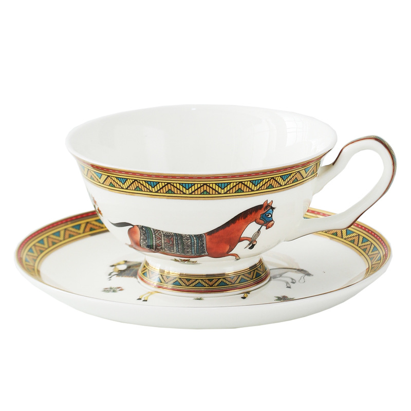Porcelain Tea Cup and Saucer S - Coffee Tea Gift ulasan dan harga