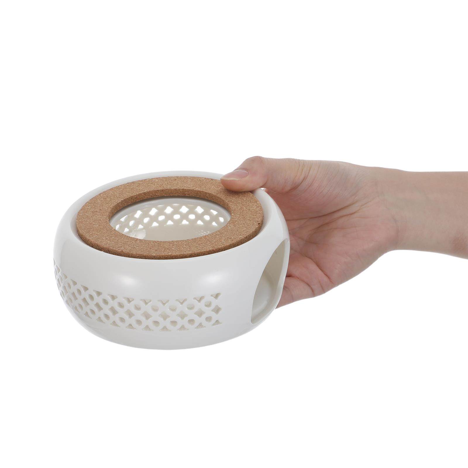 1Set Ceramic Teapot Warmer Ele - Coffee Tea Uses ulasan dan harga