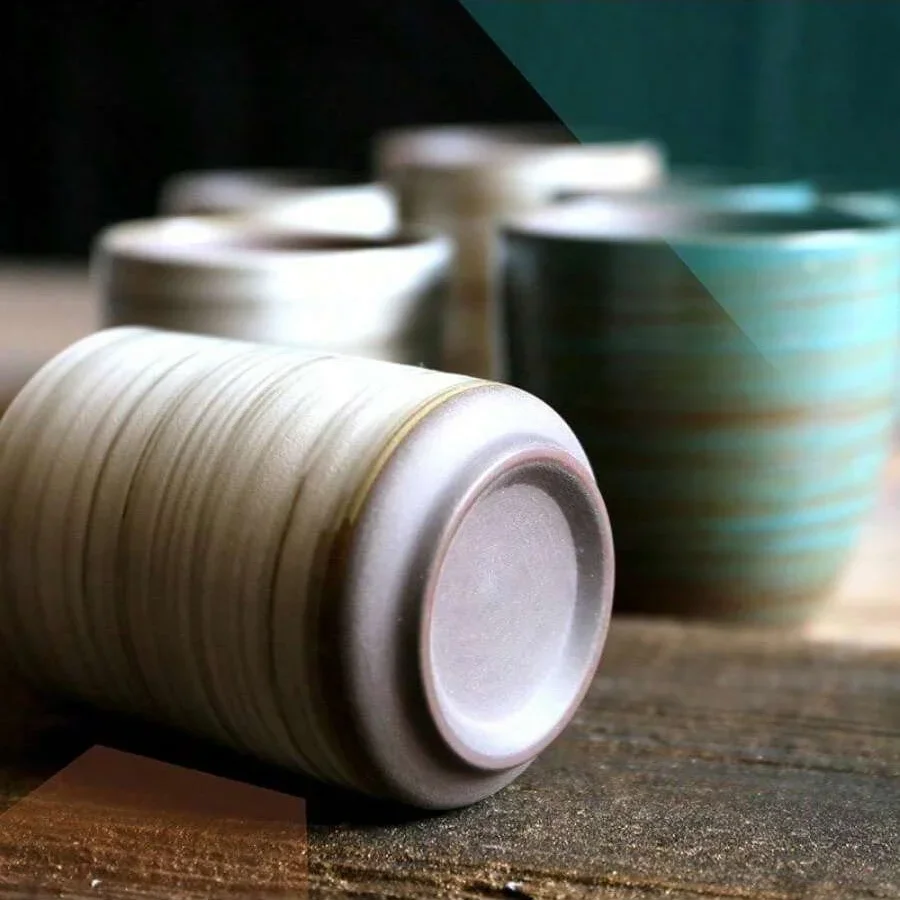 Hand-Painted Crackle Glaze Sto - Coffee Tea Uses ulasan dan harga
