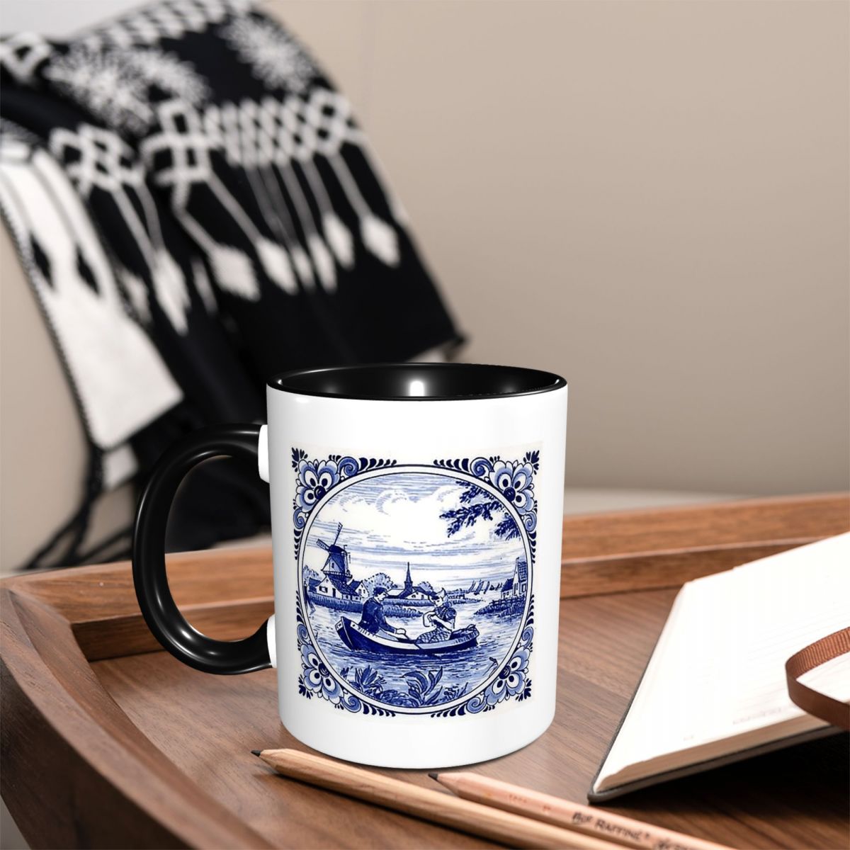 Dutch Blue Delft Windmill Chur - Coffee Tea Friends ulasan dan harga