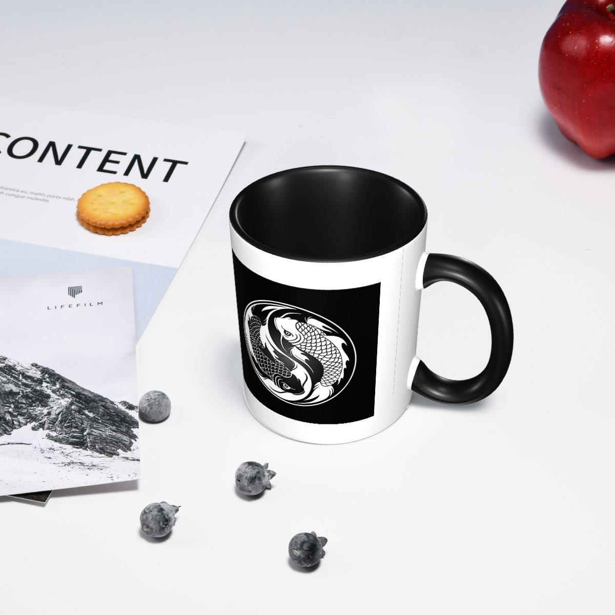 Black And White Yin Yang Koi F - Coffee Tea Yin Yang ulasan dan harga