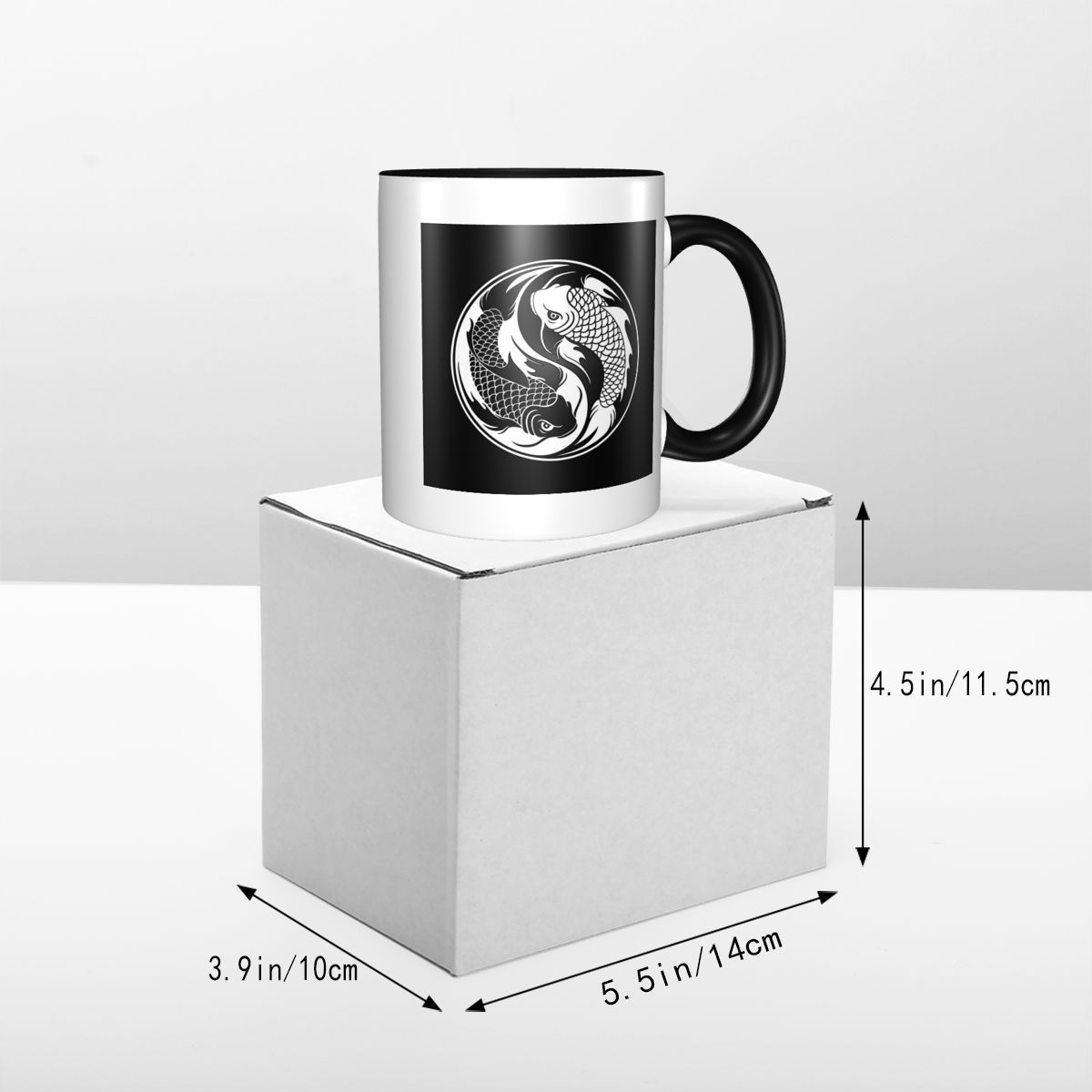 Black And White Yin Yang Koi F - Coffee Tea Yin Yang ulasan dan harga