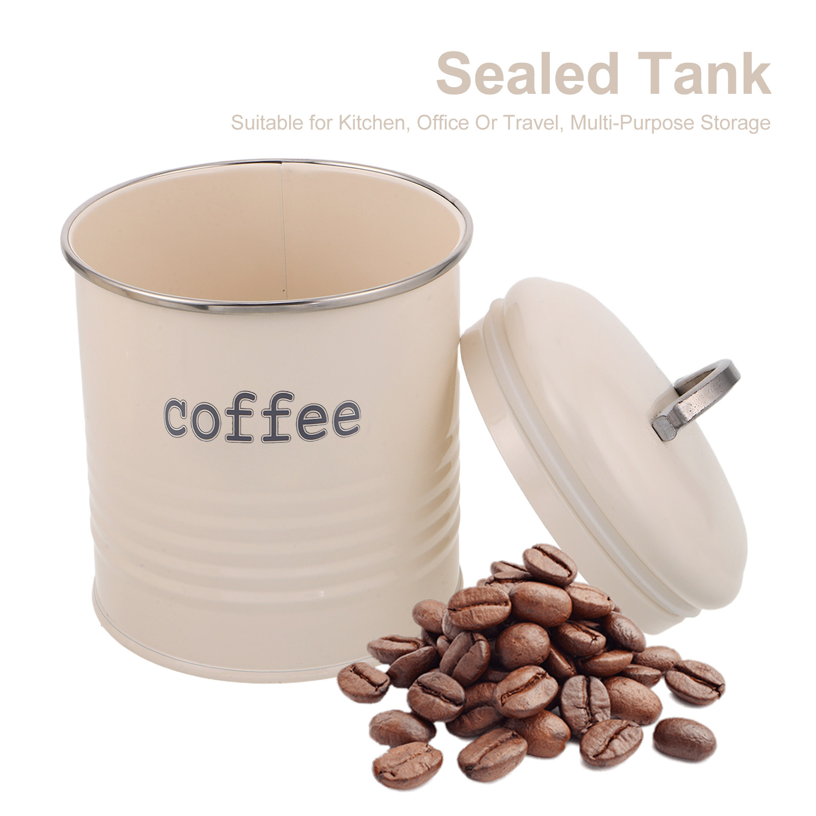 3Pcs Sealed Coffee Bean Contai - Coffee Tea Uses ulasan dan harga